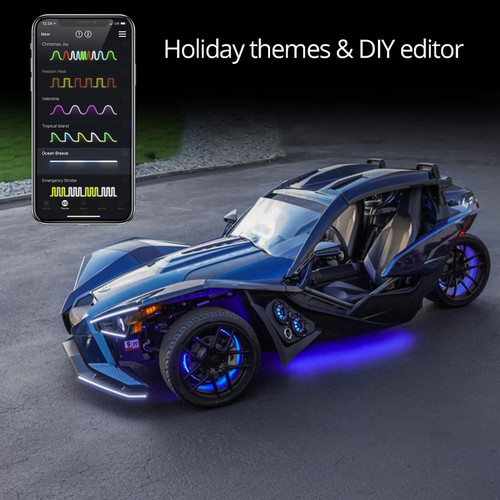Xkglow Xkchrome Led Underglow Light Kits For Polaris Slingshot Xkglow Xkchrome Led Underglow Light Kits For Polaris Slingshot