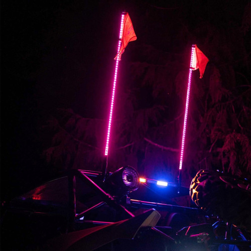 Metra Electronics Single Color Led Whip Antenna 4Ft - Pink Metra Electronics Single Color Led Whip Antenna 4Ft - Pink
