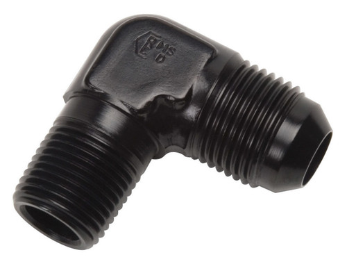 Russell #8 To 1/2Npt 90 Degree Adapter Fitting Black