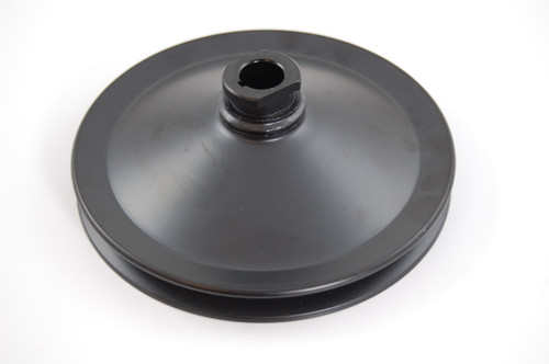 Racing Power Co-Packaged 283/327 Gm Sb Power Stee Ring Pulley Black