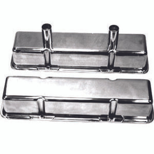 Racing Power Co-Packaged Polished Alum Sb Chevy Circle Track Valve Cover