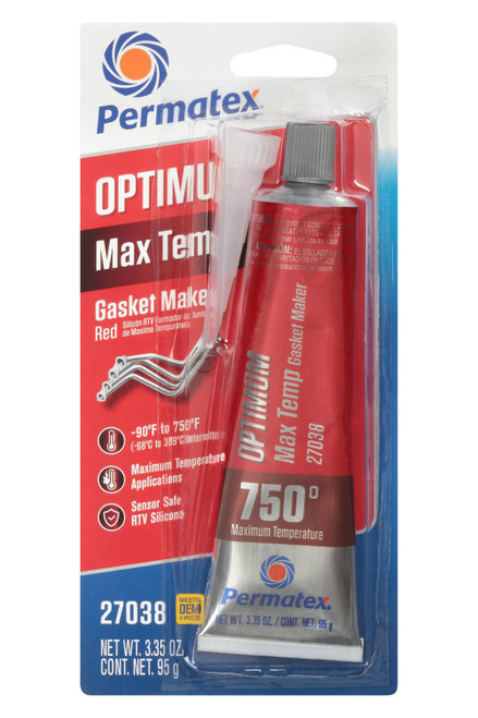 Permatex Optimum Red Max Temperature 3.35Oz Tube