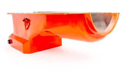 Racing Power Co-Packaged 65-95 Bbc Steel Drag Race Oil Pan Orange