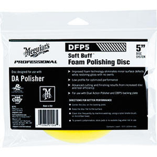 MEGUIARS PROFESSIONAL DETAIL PRODUCT Meguiar's DA Foam Polishing Disc 5" DFP5 