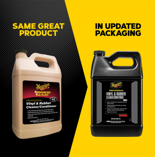 Meguiar's M40 Mirror Glaze Vinyl & Rubber Cleaner & Conditioner - 1 Gallon