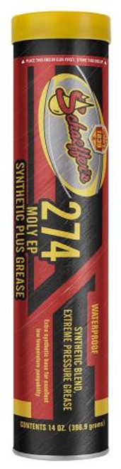 Schaeffer Mfg Co Schaeffer's Oil 274 Moly EP Synthetic Plus Waterproof Grease 14oz NLGI #2 