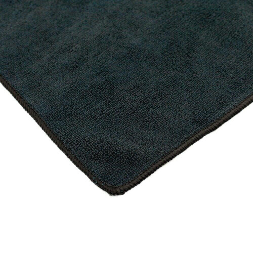  The Rag Company 51414-TERRY-BLK 14x14 All-Purpose Microfiber Towel BLACK 