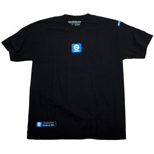 Sparco SPARCO SP01600NR2M Sparco T-SHIRT TACH COTTON BLK MED 