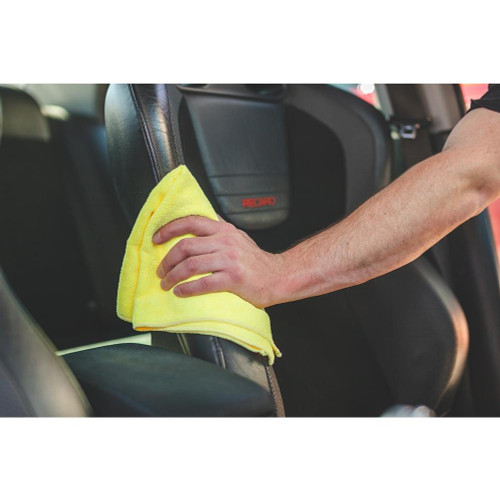  The Rag Company 51616-TERRY-YEL 16x16 All-Purpose Microfiber Towel Yellow QTY 1 