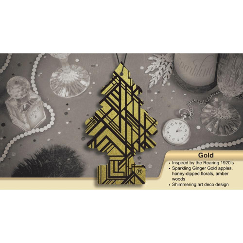 Little Trees Gold Scented Hanging Air Freshener For Car & Home 6 Pack!   Little Trees Gold Scented Hanging Air Freshener For Car & Home 6 Pack!