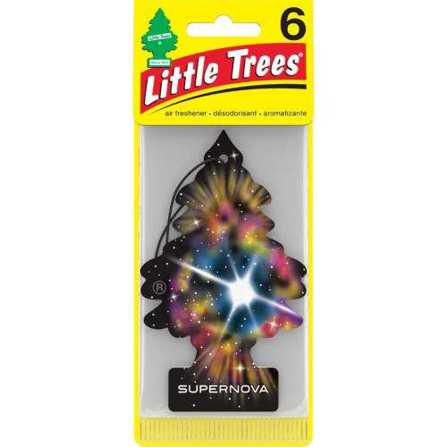  Little Trees Supernova Hanging Air Freshener For Car & Home 6 Pack! 