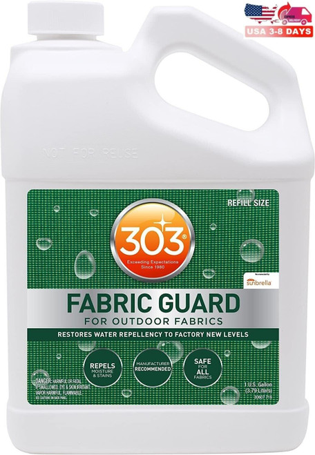 303 30607 Fabric Guard Water & Stain Repellent For All Outdoor Fabrics 1 Gallon