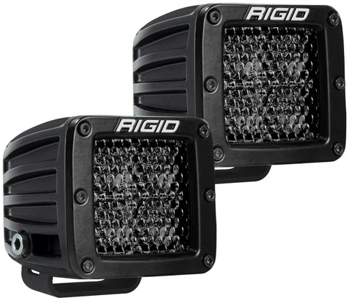 RIGID INDUSTRIES Rigid Industries D-Series Pro Spot Diffused Midnight Surface Mount | Pair For Universal Applications 