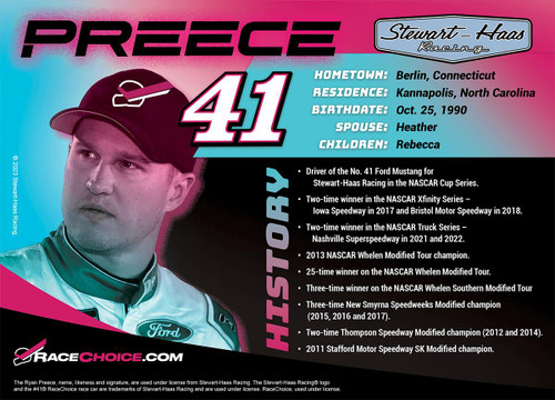 RaceChoice Racechoice Ryan Preece #41 Daytona Raceway August 26Th 2023 Hero Card  RaceChoice Racechoice Ryan Preece #41 Daytona Raceway August 26Th 2023 Hero Card