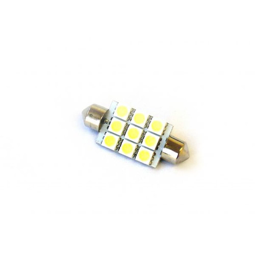 Race Sport Rs-42Mm-W-5050 42Mm 5050 Led 9 Chip Bulbs (White) (Individual)