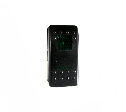 Race Sport Rs-Rp12vg Led Rocker 12V Switch (Green)   Race Sport Rs-Rp12vg Led Rocker 12V Switch (Green)