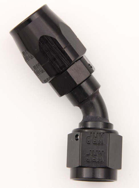 XRP-XTREME RACING PROD. Xrp-Xtreme Racing Prod. #10 45 Deg Dbl Swivel Hose End Black 