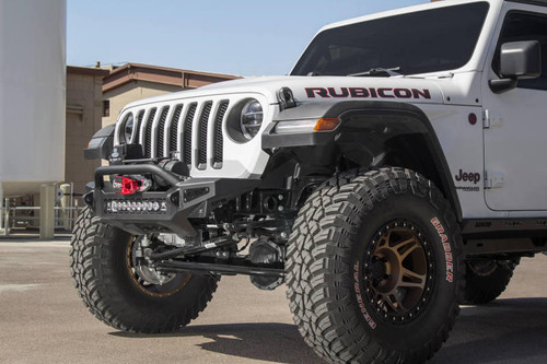ADDICTIVE DESERT DESIGNS Addictive Desert Designs 18-23 Jeep Jl/Jt Rock Fighter Front Bumper With Low Profile Hoop 