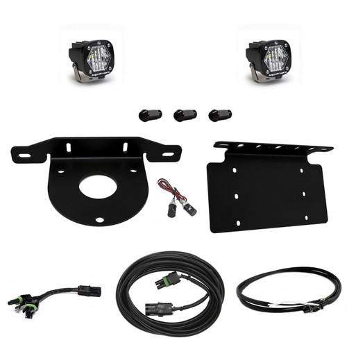  Baja Designs 21-24 Ford Bronco S1 Dual Reverse Light Kit With License Plate Mount & Upfitter Wiring 