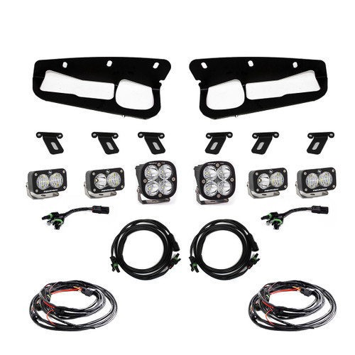  Baja Designs 21-23 Ford Bronco Squadron Pro/Dual S2 Sport Steel Bumper Fog Pocket Light Kit 