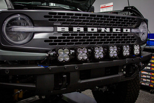  Baja Designs 21-24 Ford Bronco Xl Linkable Plastic Bumper Light Kit With Upfitter Wiring 