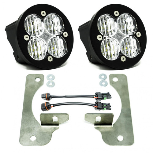  Baja Designs 18-24 Jeep Wrangler Jl Squadron-R Sae Fog Pocket Light Kit - Clear Lens (Rubicon Bumper) 