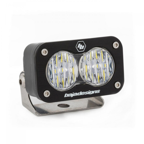  Baja Designs S2 Sport Black Led Auxiliary Wide Cornering Light Pod - Clear Lens 