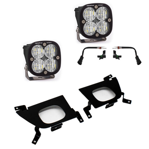  Baja Designs 19-22 Chevy Silverado Squadron Sport Fog Pocket Light Kit - Clear Lens 