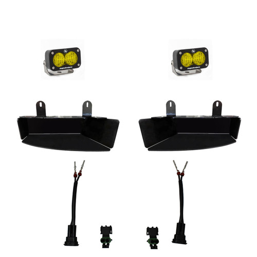  Baja Designs 19-22 Ram 2500/3500 S2 Sport Fog Pocket Light Kit - Amber Lens 