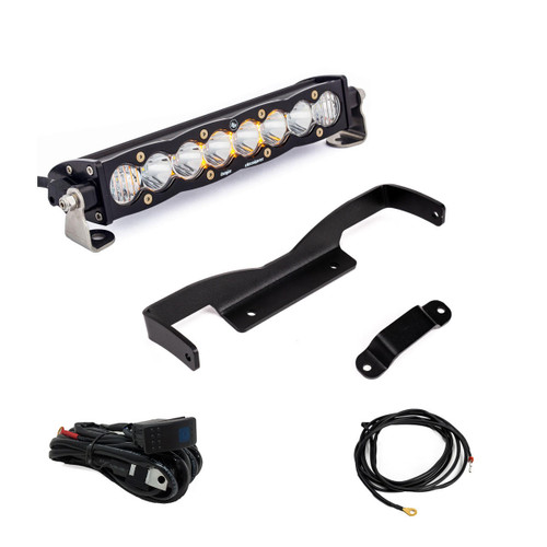  Baja Designs 2024 Can-Am Maverick R 10" S8 Shock Tower Light Bar Kit - Clear Lens 