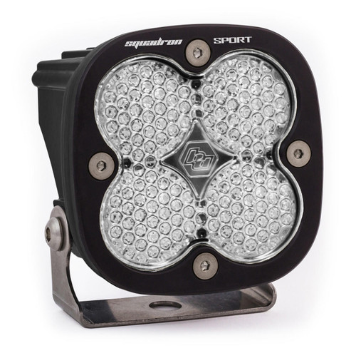  Baja Designs Squadron Sport Black Led Auxiliary Work/Scene Light Pod - Clear Lens 