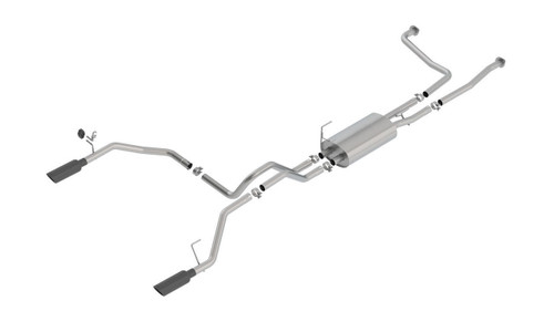 BORLA Borla 16-23 Nissan Titan S-Type Catback System - Black Tip 