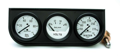  Autometer 2-1/16In Oil/Volt/Water Console 