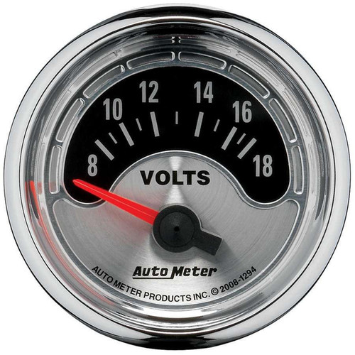  Autometer 2-1/16 A/M Voltmeter Gauge 8-18 1294 