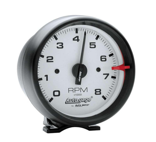  Autometer 3-3/4In White Face Tach- Black Cup 