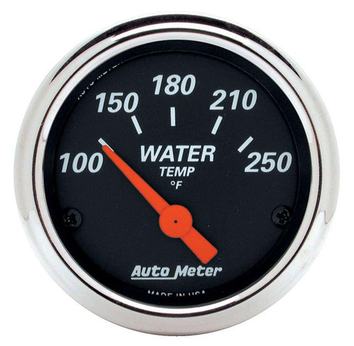  Autometer 2-1/16 D/B Water Temp Gauge - 100-250 Deg. 