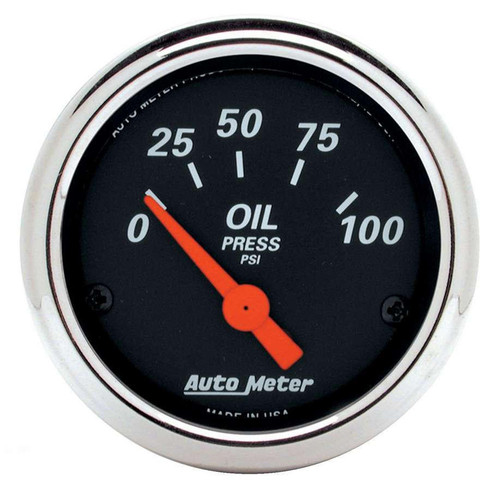 Autometer 2-1/16 D/B Oil Pressure Gauge - 0-100Psi 