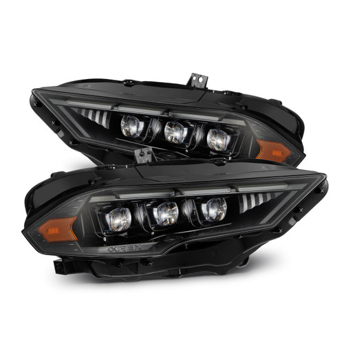  Alpharex 18-22 Ford Mustang Mk Ii Nova-Series Led Projector Headlights - Alpha Black 