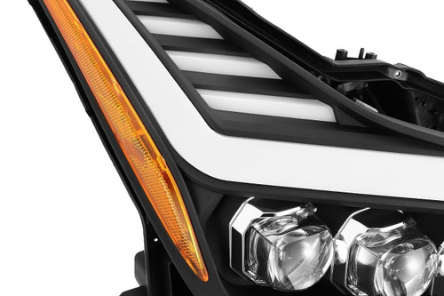  Alpharex 08-13 Infiniti G37/14-15 Q60 Coupe Mk Ii Nova-Series Led Projector Headlights - Black 
