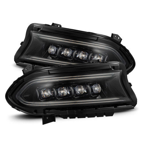  Alpharex 15-23 Dodge Charger Nova-Series Led Projector Headlights - Alpha Black 