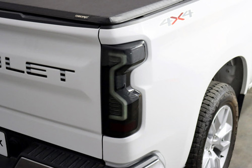 Alpharex 19-23 Chevrolet Silverado Pro-Series Led Tail Lights - Jet Black   Alpharex 19-23 Chevrolet Silverado Pro-Series Led Tail Lights - Jet Black