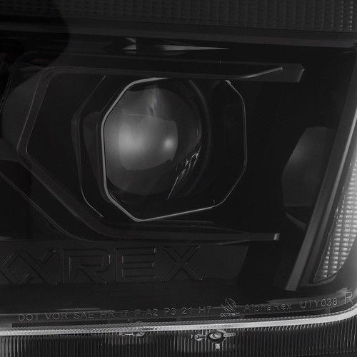 Alpharex 10-13 Toyota 4Runner Luxx-Series Projector Headlights - Alpha Black   Alpharex 10-13 Toyota 4Runner Luxx-Series Projector Headlights - Alpha Black