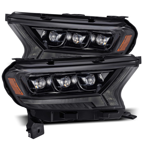  Alpharex 19-22 Ford Ranger Nova-Series Led Projector Headlights - Alpha Black 