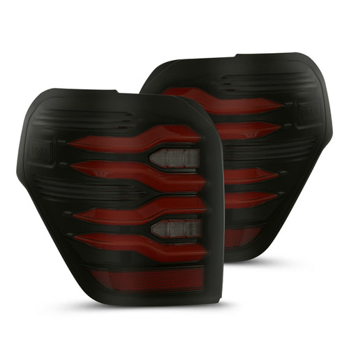  Alpharex 10-23 Toyota 4Runner Luxx-Series Led Tail Lights - Black/Red 