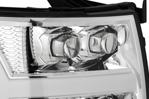 Alpharex 07-13 Chevrolet Silverado Nova-Series Led Projector Headlights - Chrome   Alpharex 07-13 Chevrolet Silverado Nova-Series Led Projector Headlights - Chrome