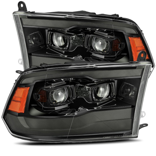 Alpharex 09-18 Ram Truck Luxx-Series Led Projector Headlights - Alpha Black 