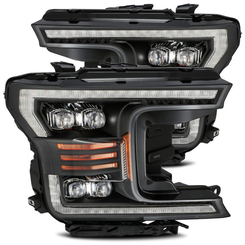  Alpharex 18-20 Ford F150 Nova-Series Led Projector Headlights - Black 