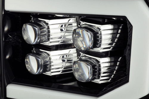 Alpharex 07-13 Gmc Sierra Nova-Series Led Projector Headlights - Jet Black   Alpharex 07-13 Gmc Sierra Nova-Series Led Projector Headlights - Jet Black