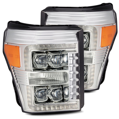  Alpharex 11-16 Ford Super Duty Nova-Series Led Projector Headlights - Chrome 