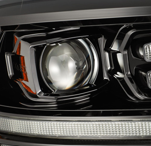 Alpharex 09-18 Ram Truck Luxx-Series (5Th Gen 2500 Style) Led Projector Headlights - Alpha Black   Alpharex 09-18 Ram Truck Luxx-Series (5Th Gen 2500 Style) Led Projector Headlights - Alpha Black